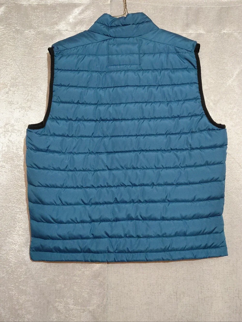 Aeropostale Remixed Down Vest Mens Medium Teal Blue Full Zip Lightweight
